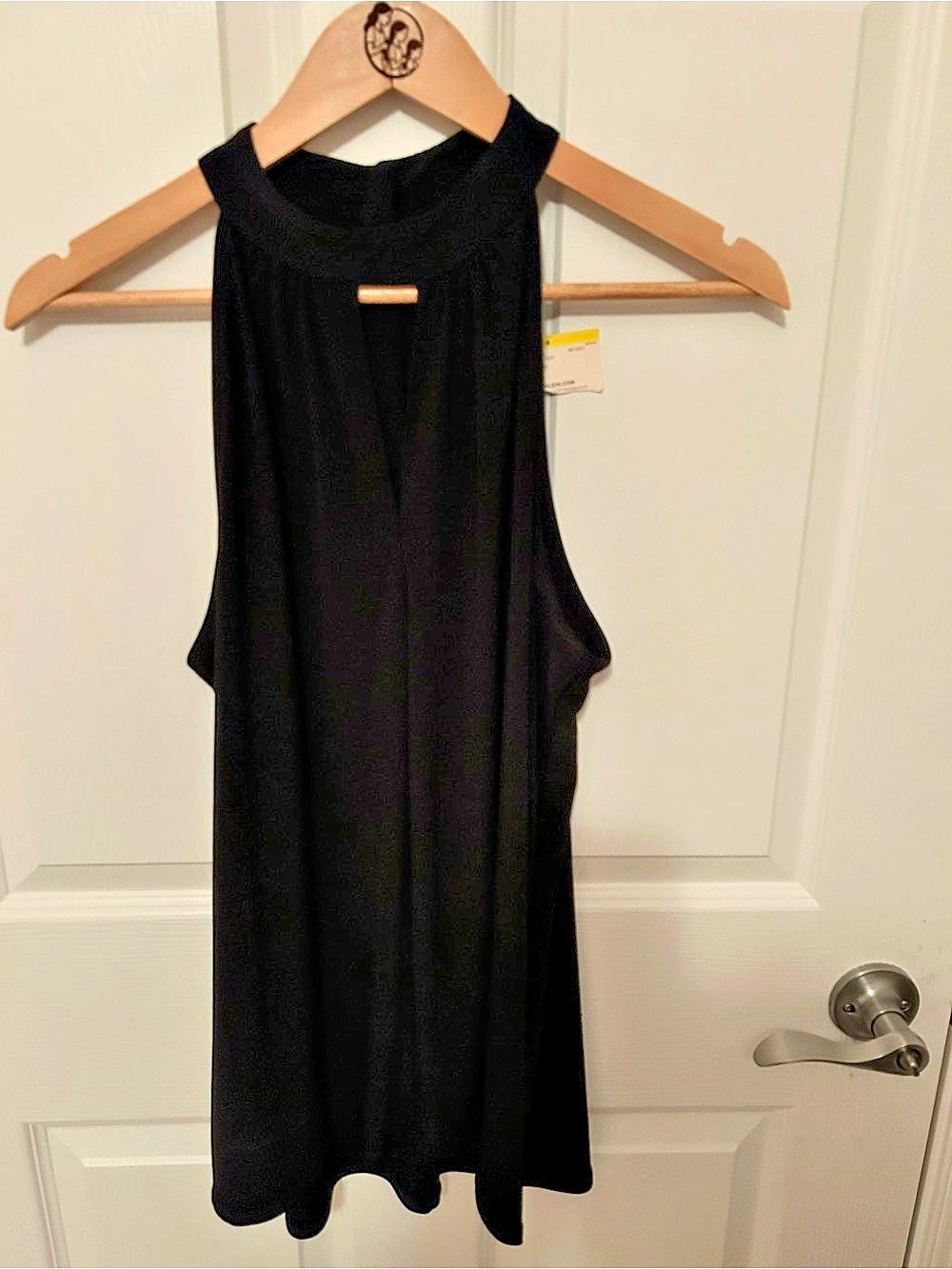 Anne Klein Black Midi Dress Size Medium NWT